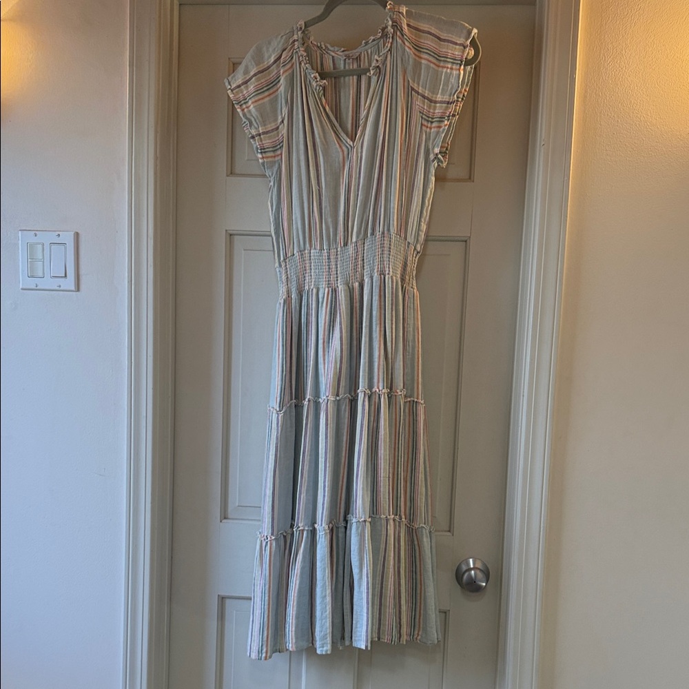 Rails Multicolor Striped Midi Dress